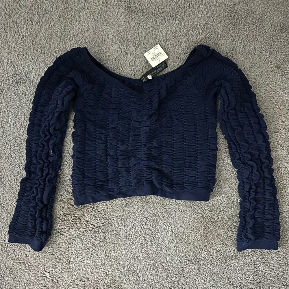 Anthropologie Cropped Textured Shirt